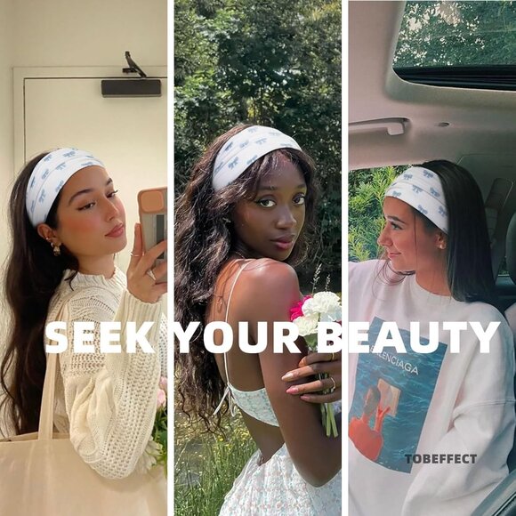 Women's Cloth Wide Headbands 3 Pack Soft Stretchy Non Slip Turban Hair Accessori - Picture 6 of 7